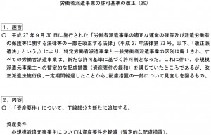 許可基準の改正（案）